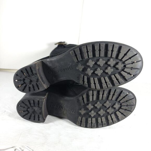 Paul Green Women’s Kendra US8 UK5,5 Knee High Buckle Leather Black Riding Boots - Picture 11 of 12